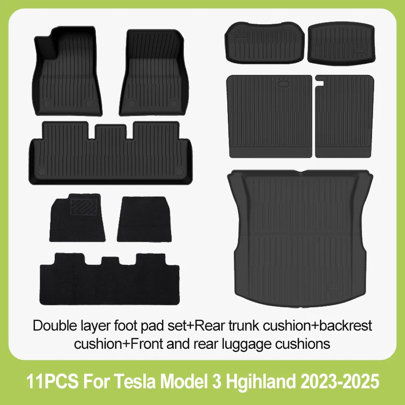 Alfombrillas para Tesla Model 3 Highland (2026) – Set Completo  🚗