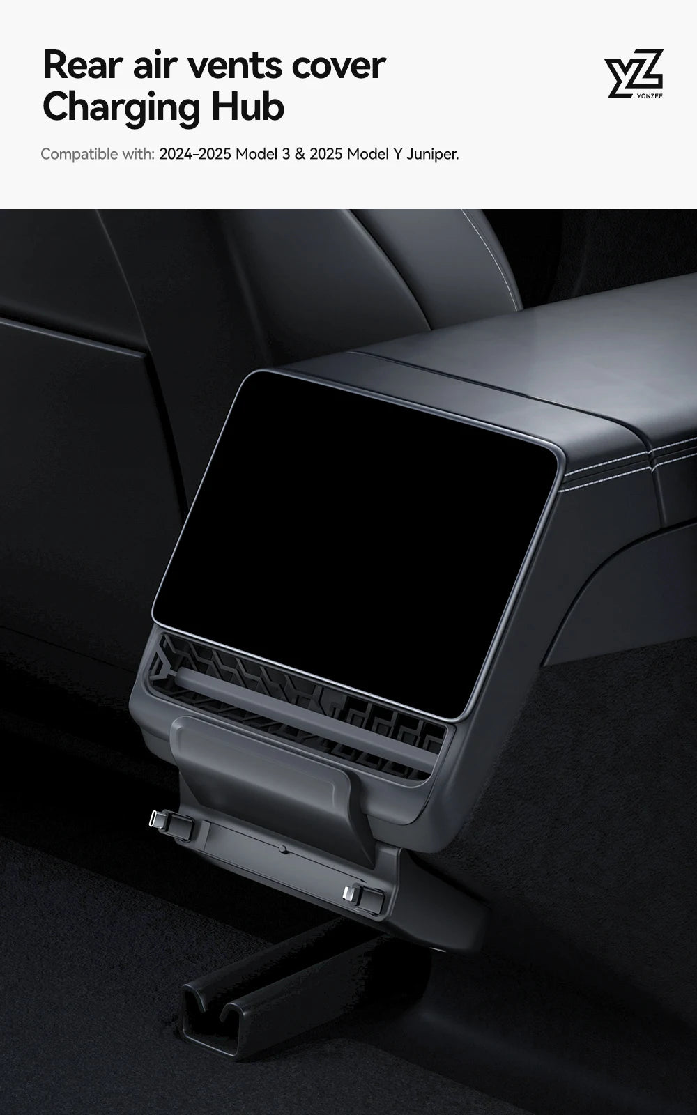 Estación de Carga Trasera Inteligente ,Tesla Model 3 Highland y Model Y Juniper –