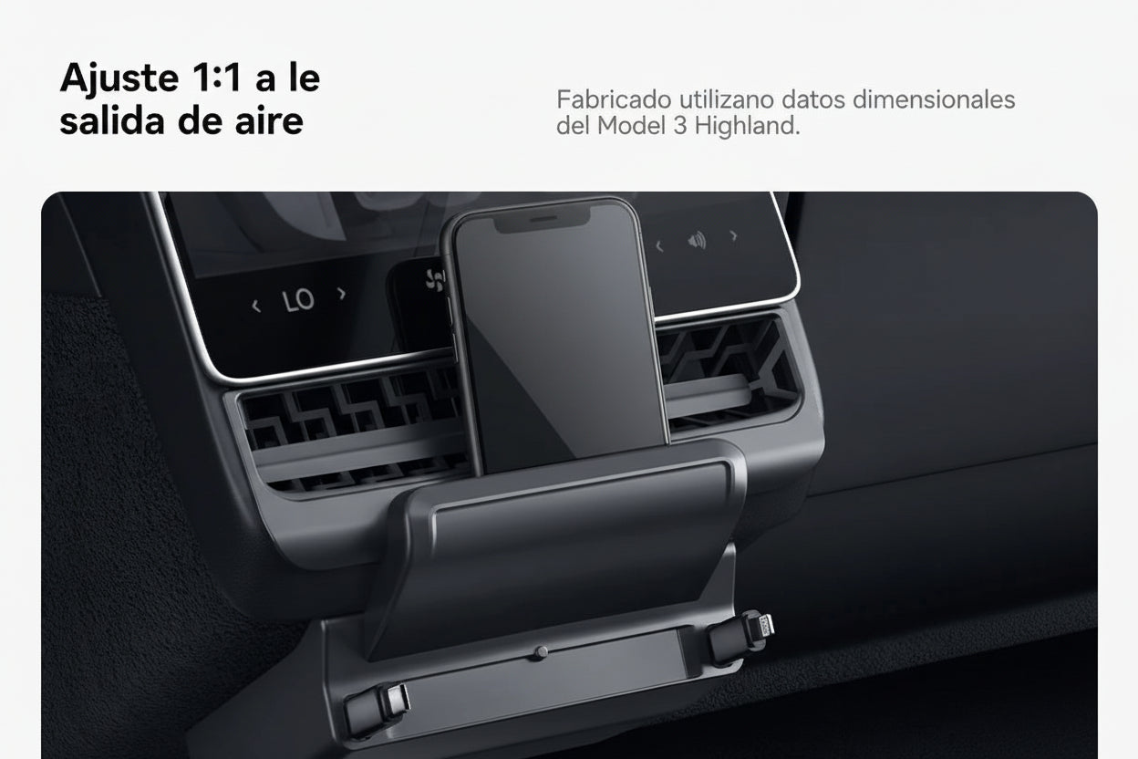 Estación de Carga Trasera Inteligente ,Tesla Model 3 Highland y Model Y Juniper –