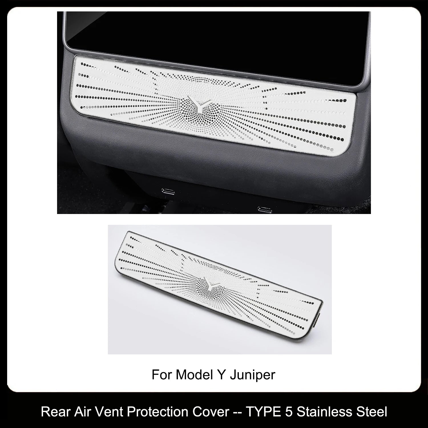 Protector de Rejilla de Ventilación Trasera para Tesla Model 3 Highland y Model Y Juniper