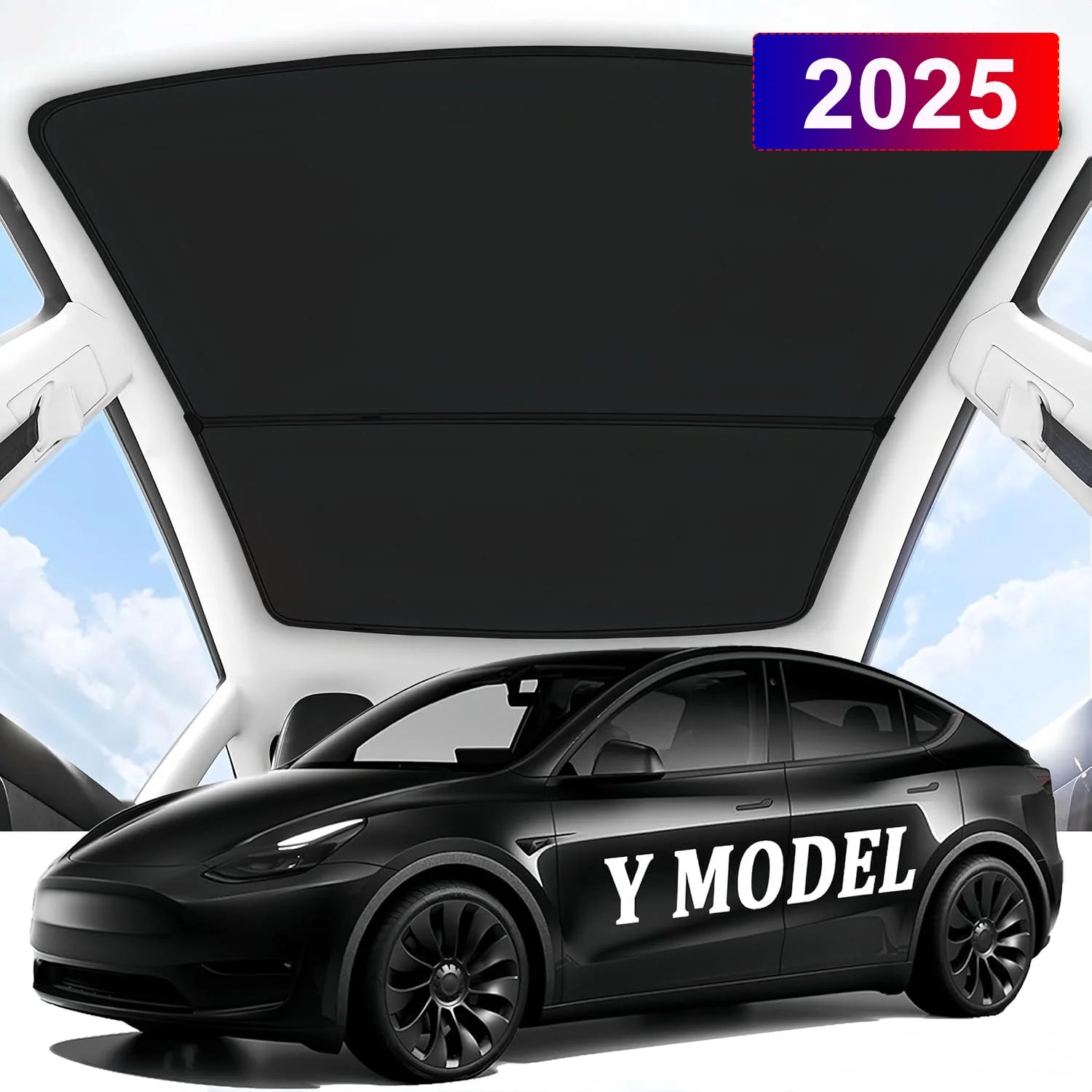 Parasoles para Tesla Model 3 Highland 2024 y Model Y Juniper 2025 – Protección Solar para Techo Panorámico