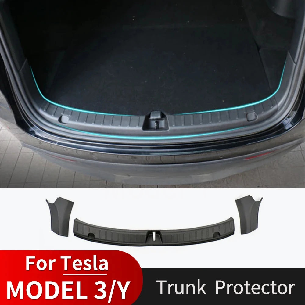 Protector Umbral Maletero Tesla Model 3 Highland y Model Y Juniper | Antirayaduras TPE