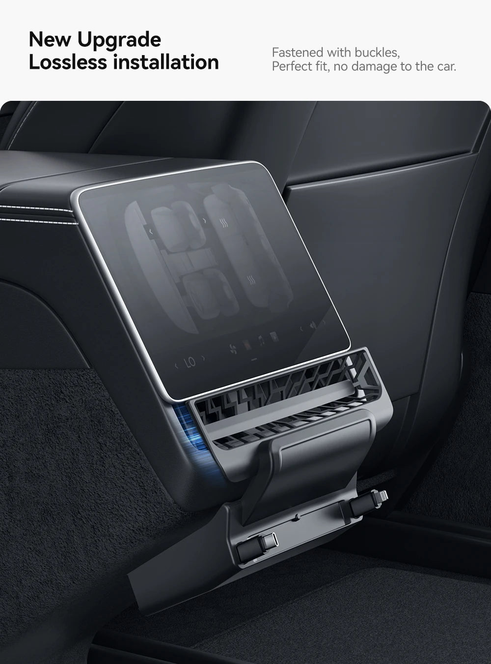 Estación de Carga Trasera Inteligente ,Tesla Model 3 Highland y Model Y Juniper –