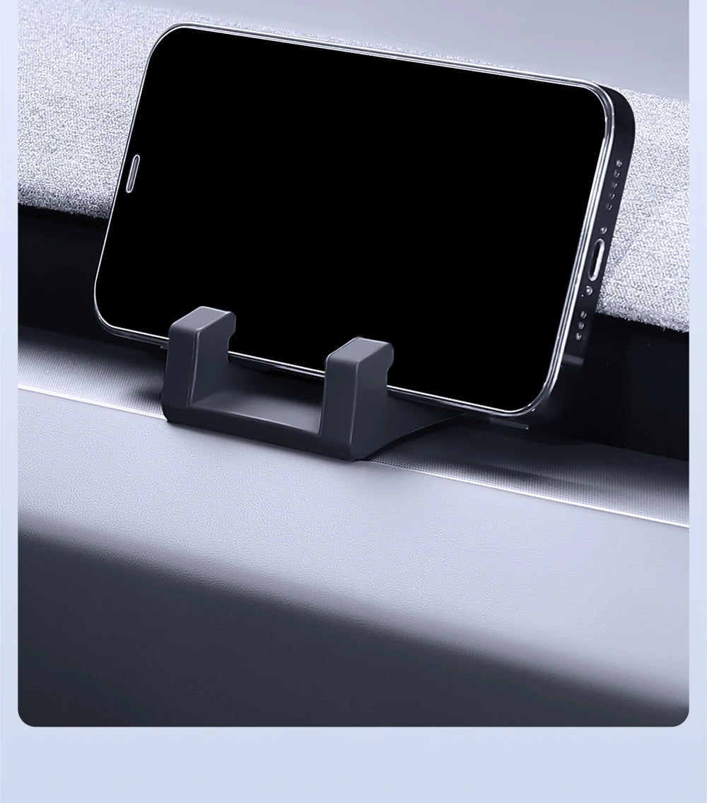 Soporte Móvil Tesla Model 3 / Y Highland & Juniper 🚗📱 – Fijación Segura en Rejilla con Silicona Premium