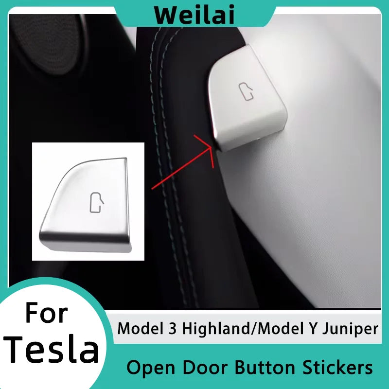 Protector Botón Apertura Tesla Model 3 Highland y Model Y Juniper | Adhesivo Premium
