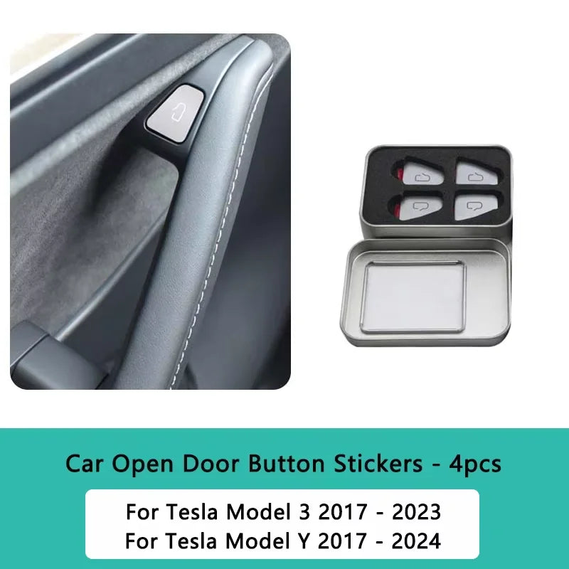 Protector Botón Apertura Tesla Model 3 Highland y Model Y Juniper | Adhesivo Premium