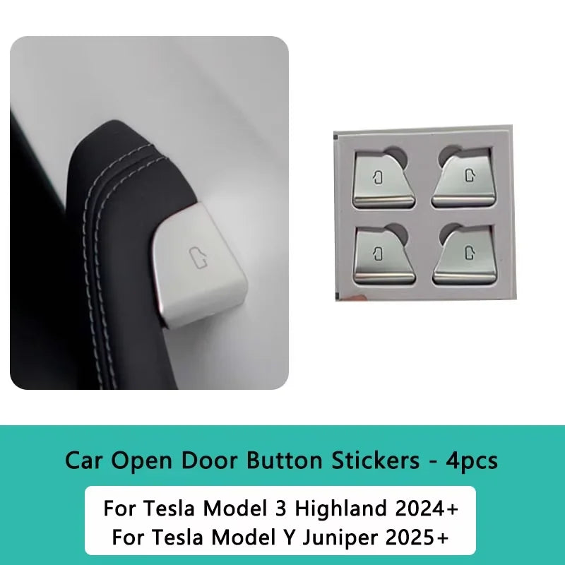 Protector Botón Apertura Tesla Model 3 Highland y Model Y Juniper | Adhesivo Premium