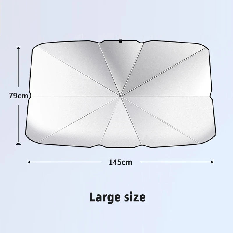 Parasol Tipo Paraguas para Tesla Model 3 y Model Y | Protección Solar Total