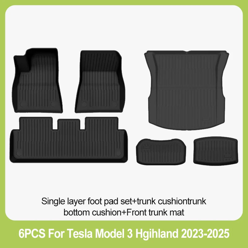 Alfombrillas para Tesla Model 3 Highland (2026) – Set Completo  🚗